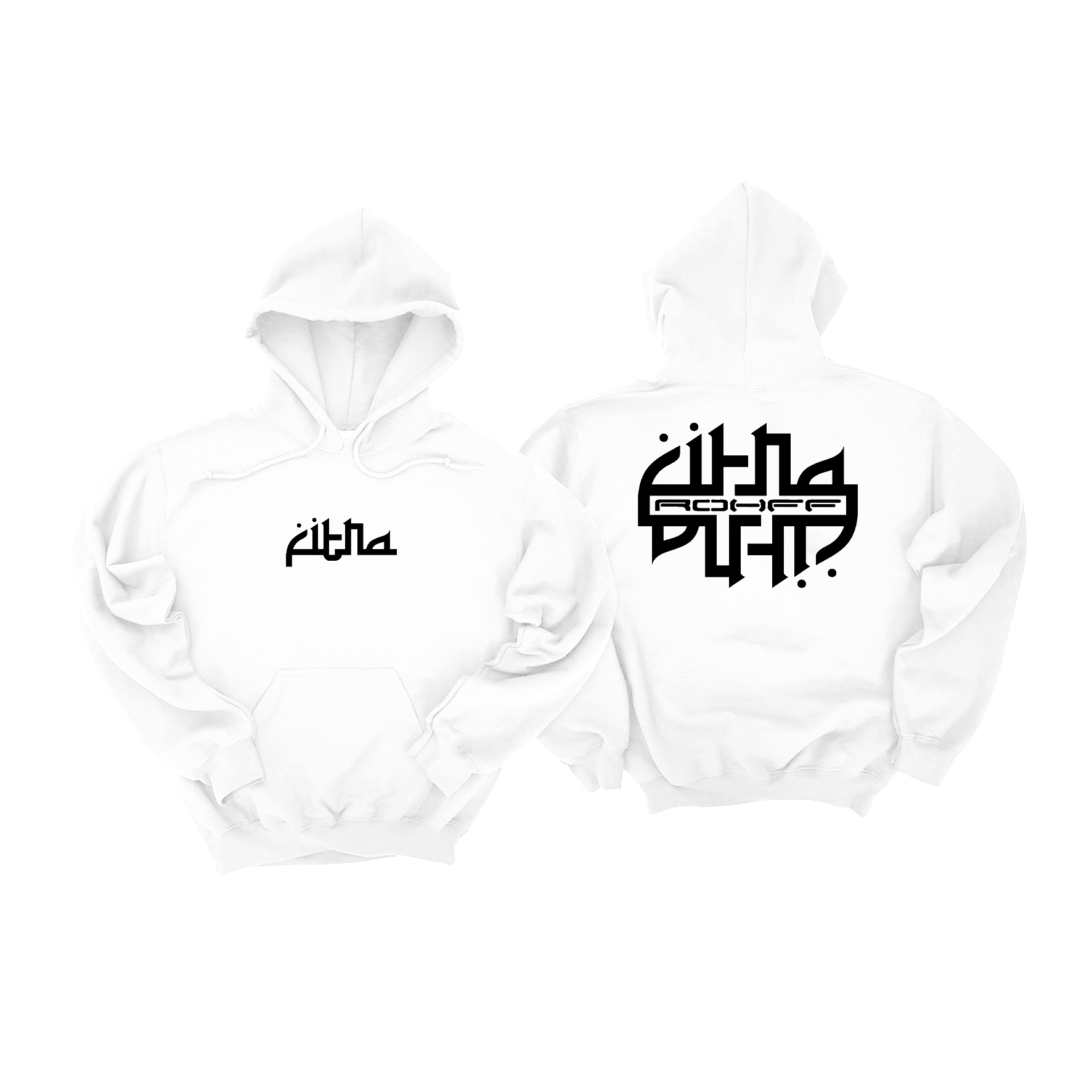 HOODIE BLANC "FITNA"